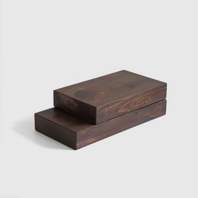 陳列座｜名片架 [胡桃木色]3