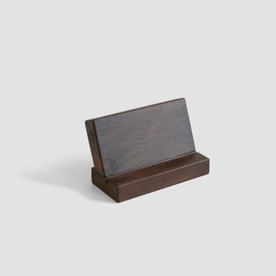 陳列座｜名片架 [胡桃木色]5