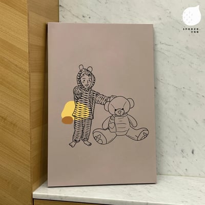 【買就送桌布】小表情人像訂製無框畫3