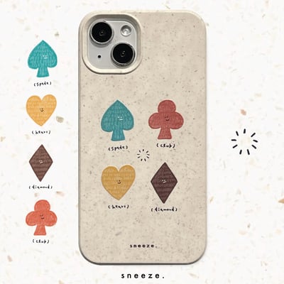 【獨家】撲克牌花色環保殼1