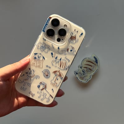 塗鴉喵喵搖搖樂氣囊支架殼1