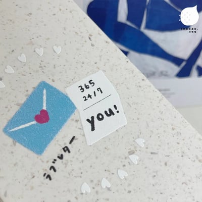 【獨家】365/24/7藍色情書環保殼3