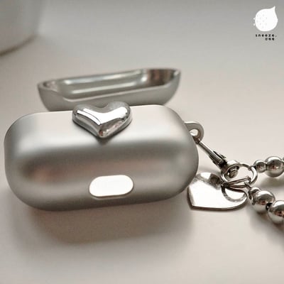 磨砂電鍍愛心AirPods保護套2