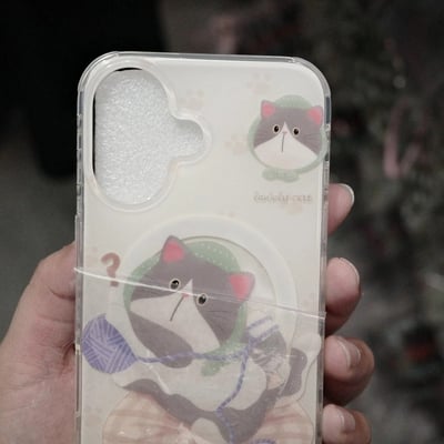 貓咪織毛線賺錢MAGSAFE殼2