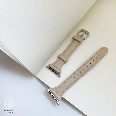 顯手細的皮革錶帶3