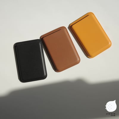 【贈送防磁貼片】棕色系MagSafe磁吸卡包5