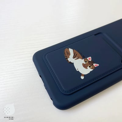 【買殼送桌布】可愛到想放進口袋的寵物插卡訂製殼5