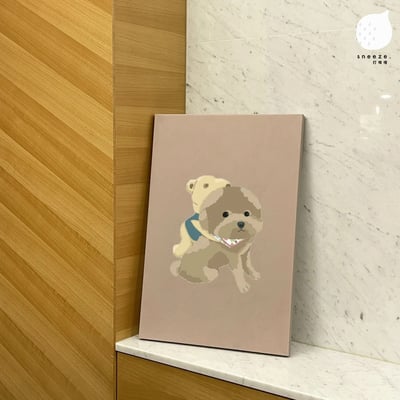 【買就送桌布】可愛風寵物訂製無框畫4