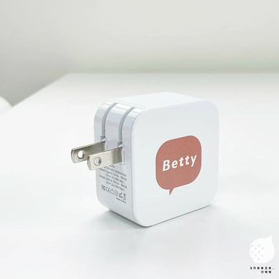 QQ對話框客製快充充電頭6