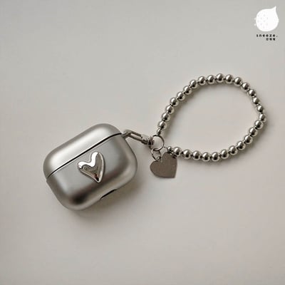 磨砂電鍍愛心AirPods保護套1