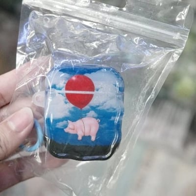 可愛到不行的飛天小豬AirPods保護套1