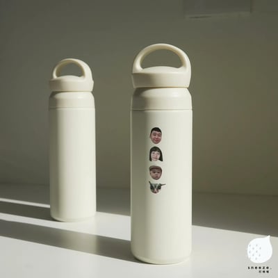 【訂製】可愛小頭頭手提冷熱杯杯1