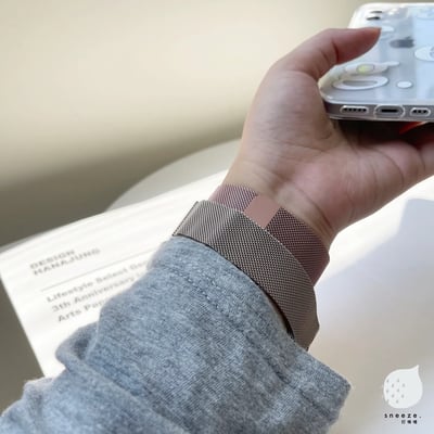 這不是高級感那什麼才是的粉金磁吸錶帶2