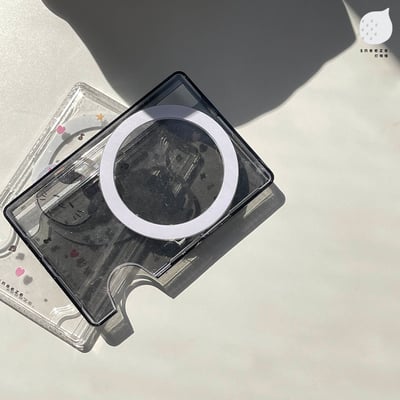 【獨家】壓克力貓貓戴耳機MagSafe磁吸卡包3