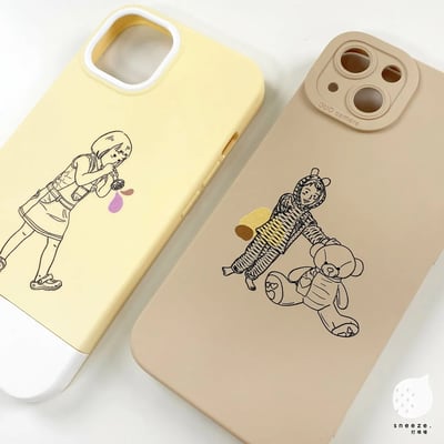 小表情線條人像訂製殼5