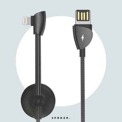 【現貨】不用支架就能立手機的猛猛充電線1