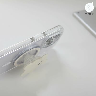 怪可愛的白狗狗MagSafe支架4