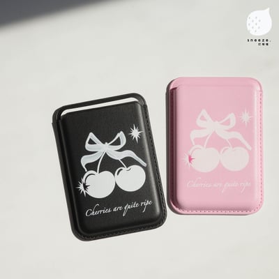 【贈送防磁貼片】酷酷風櫻桃MagSafe磁吸卡包6