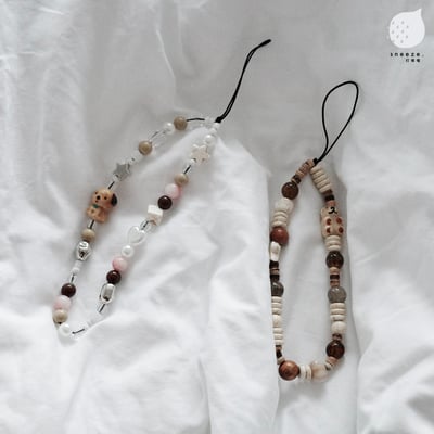 小動物復古配色手機腕鏈掛繩4