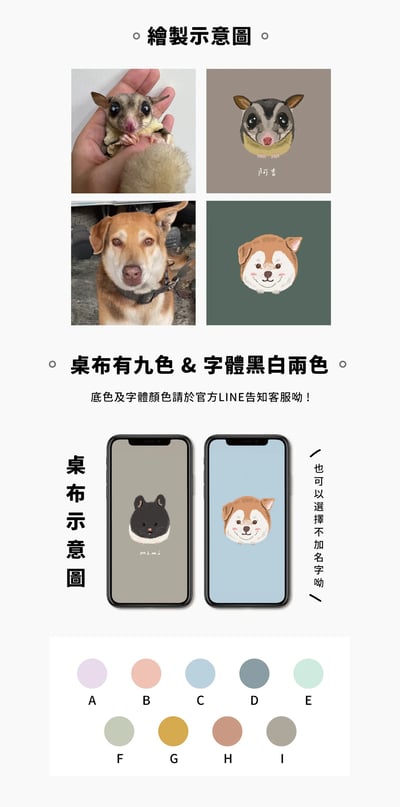【獨家】Tsum Tsum風寵物似顏繪訂製殼2