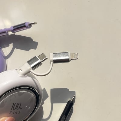 二合一自己捲起來的快充充電線2