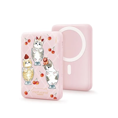 貓福珊迪貓貓聖代磁吸無線行動電源1