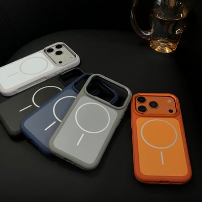 手感好的撞色磨砂磁吸殼5