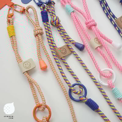 變變變條紋掛繩組合［掛繩+掛片］2