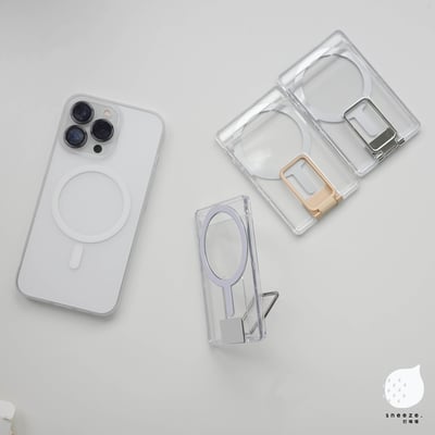 【贈送防磁貼片】金屬隱藏支架磁吸卡包1