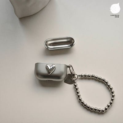 磨砂電鍍愛心AirPods保護套4