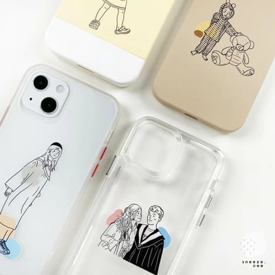 小表情線條人像訂製殼7