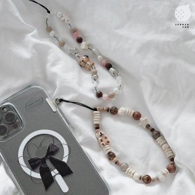 小動物復古配色手機腕鏈掛繩1