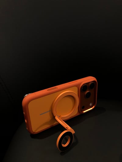 橘色新色上架! 我真的有夠吸磁吸支架 磁力很強3