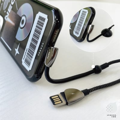 【現貨】不用支架就能立手機的猛猛充電線7