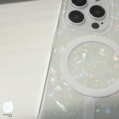 亮面貝殼閃閃MagSafe殼3