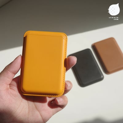 【贈送防磁貼片】棕色系MagSafe磁吸卡包4