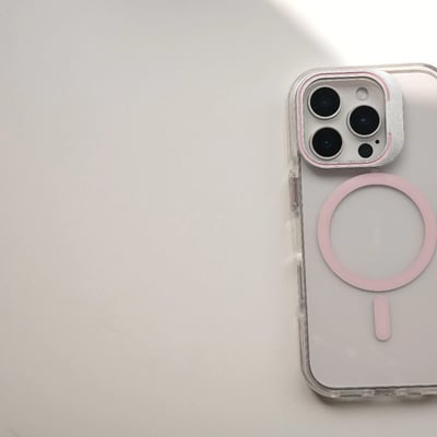 美式龐克風MagSafe鏡頭支架殼 贈送鏡頭貼一組9