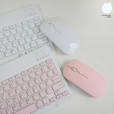 粉嫩嫩隨拿隨走的藍牙鍵盤1