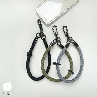 露營風粗粗掛繩組合［掛繩+透明掛片］2