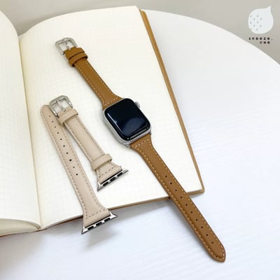 顯手細的皮革錶帶2