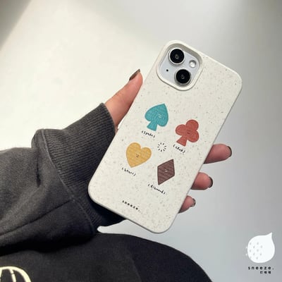 【獨家】撲克牌花色環保殼2