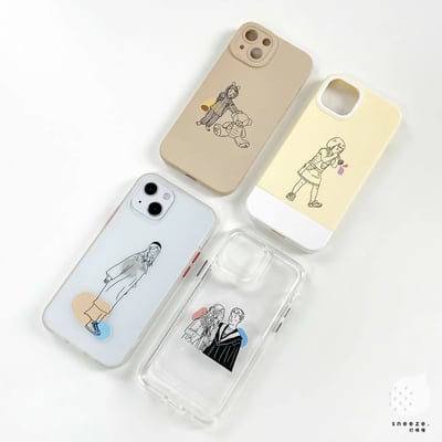 小表情線條人像訂製殼8