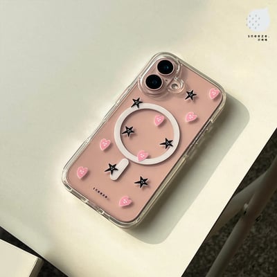 【獨家】潦草愛心尬星星拼盤老娘用不爛MagSafe殼1