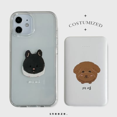 【獨家】Tsum Tsum風寵物似顏繪訂製殼1