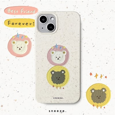 【獨家】壓克力筆刷小熊殼1