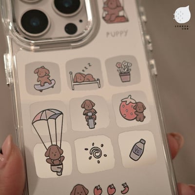 鏡面小狗日常殼3