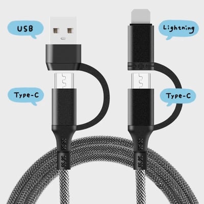 【現貨】雙面人雙PD快充充電線1