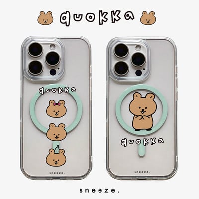 【獨家】手繪闊卡殼 quokka浪漫圈圈殼1