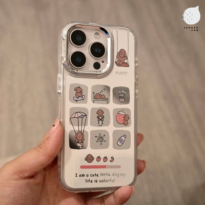 鏡面小狗日常殼1