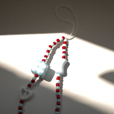 藍色格紋醃漬櫻桃殼2